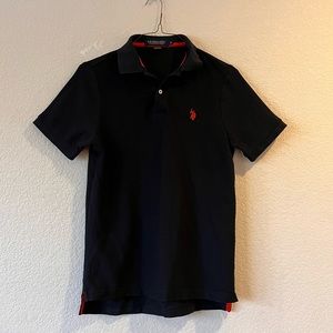 U.S. Polo Assn Black Polo Men’s Small